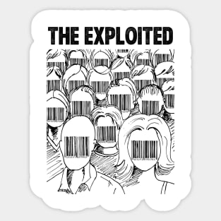 Barcode face The Exploited Sticker
